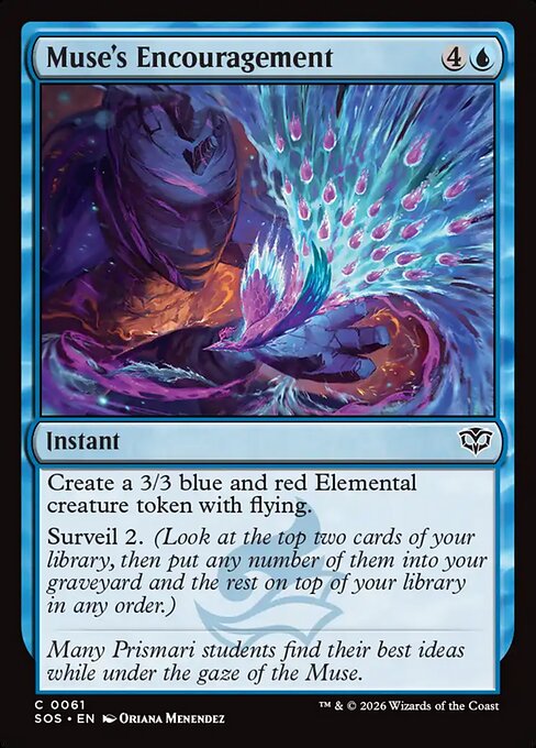 Muse's Encouragement - Secrets of Strixhaven () #61 [Foil] [Foil]