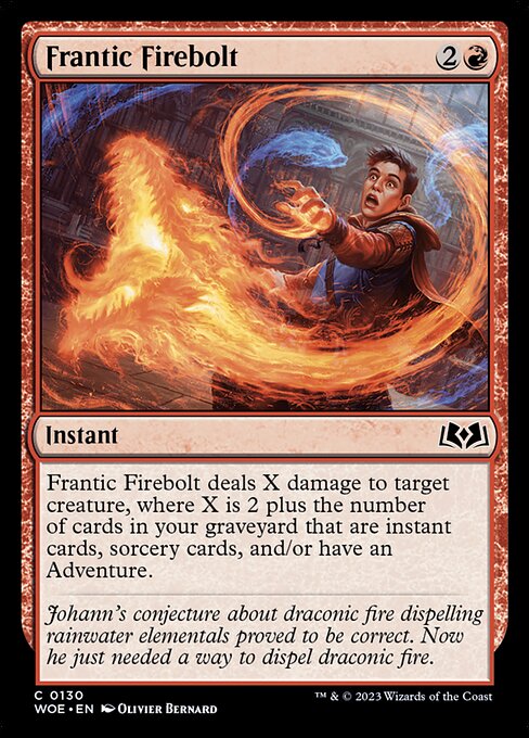 Frantic Firebolt - Wilds of Eldraine () #130 [Foil] [Foil]