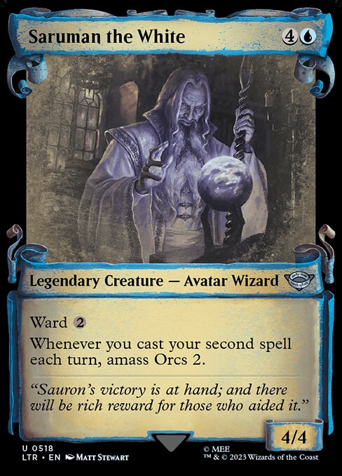 Saruman the White - The Lord of the Rings: Tales of Middle-earth (ltr) #518 [Foil] [Foil]