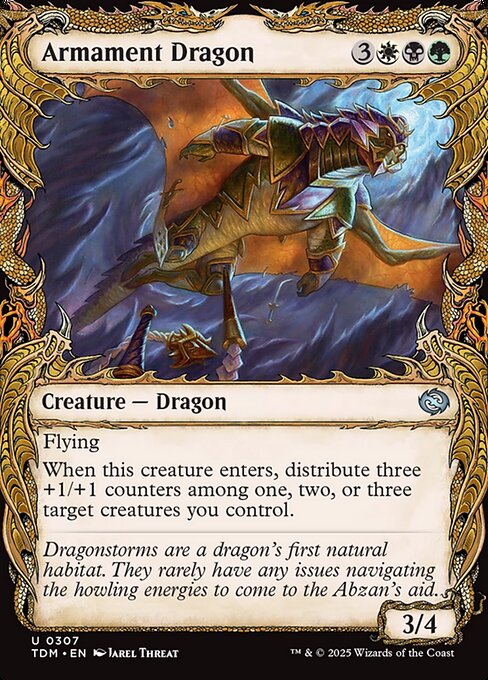 Armament Dragon - Tarkir: Dragonstorm () #307 [Foil] [Foil]