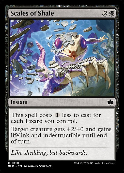 Scales of Shale - Bloomburrow (BLB) #110 [Foil]