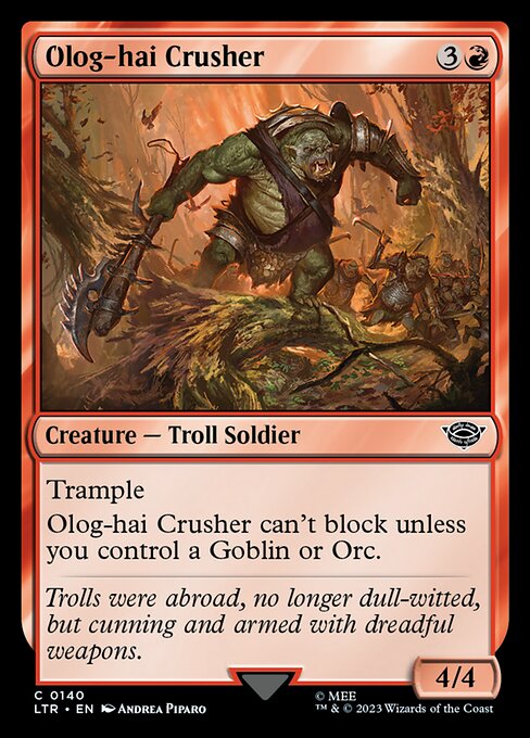 Olog-hai Crusher - The Lord of the Rings: Tales of Middle-earth (ltr) #140 [Foil] [Foil]