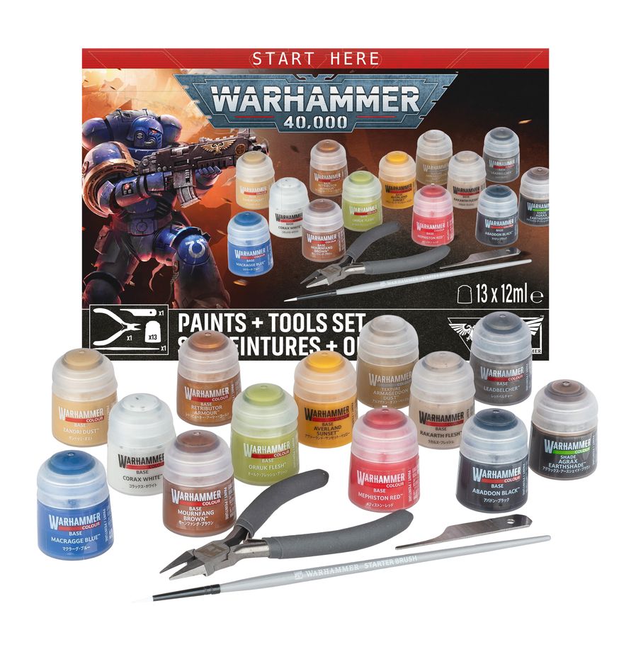11th ED 40K PAINTS+TOOLS