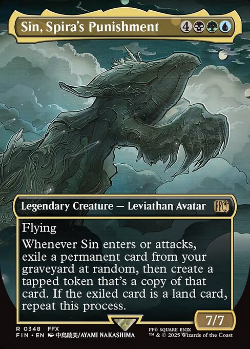 Sin, Spira's Punishment - Final Fantasy (FIN) #348 [Foil] [Foil]