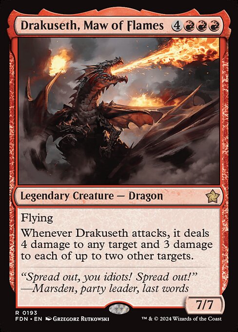 Drakuseth, Maw of Flames - Foundations (FDN) #193