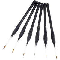 Pixiss - PIXISS Fine Tip Miniature Brushes - 6PC