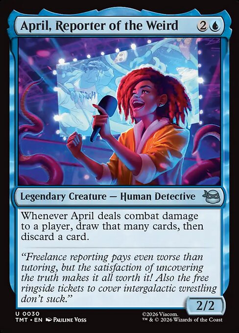 April, Reporter of the Weird - Teenage Mutant Ninja Turtles () #30 [Foil] [Foil]
