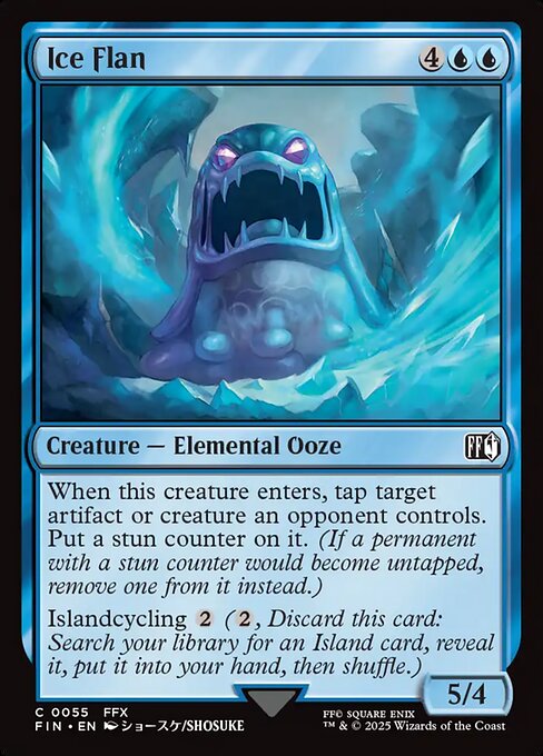 Ice Flan - Final Fantasy (FIN) #55 [Foil] [Foil]