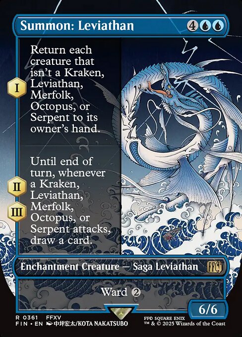 Summon: Leviathan - Final Fantasy (FIN) #361 [Foil] [Foil]