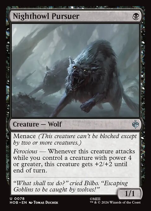 Nighthowl Pursuer - The Hobbit (hob) #78 [Foil] [Foil]
