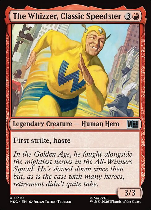The Whizzer, Classic Speedster - Marvel Super Heroes Commander () #710