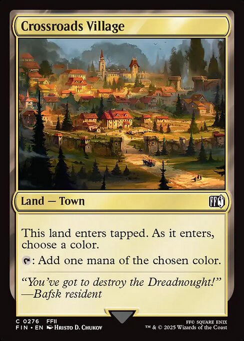 Crossroads Village - Final Fantasy (FIN) #276 [Foil] [Foil]