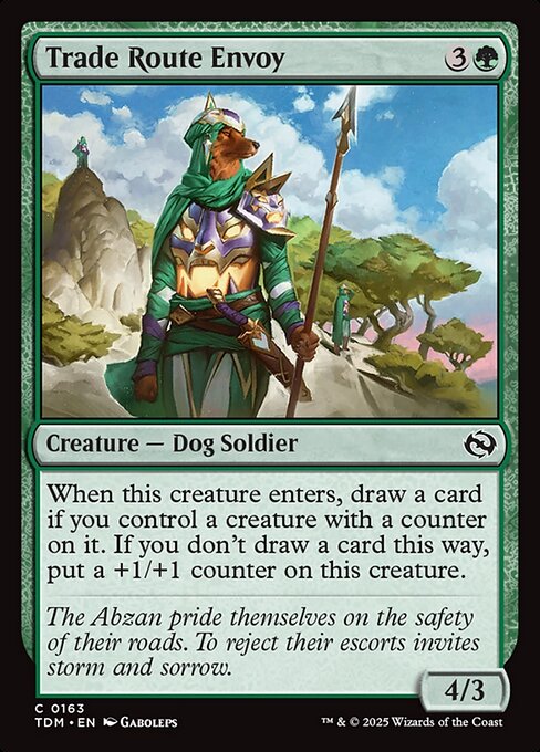 Trade Route Envoy - Tarkir: Dragonstorm () #163 [Foil] [Foil]