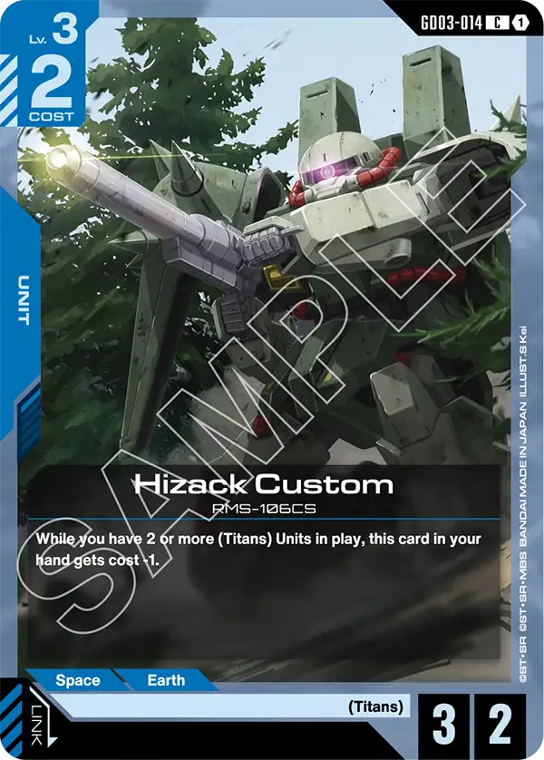 Hizack Custom - Steel Requiem (GD03-014) #014