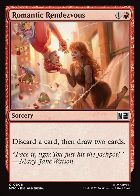 Romantic Rendezvous - Marvel Super Heroes Commander (MSC) #808 [Foil] [Foil]
