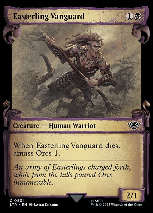Easterling Vanguard - The Lord of the Rings: Tales of Middle-earth (ltr) #534 [Foil] [Foil]