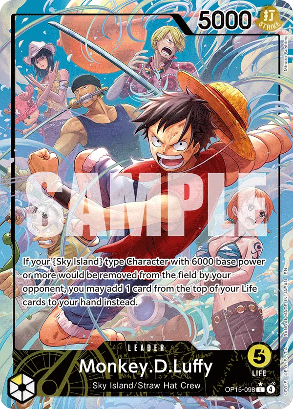 Monkey.D.Luffy - ADVENTURE ON KAMI'S ISLAND- [OP15-EB04] (OP15-098_p1) #098_p1 [Alt Art]