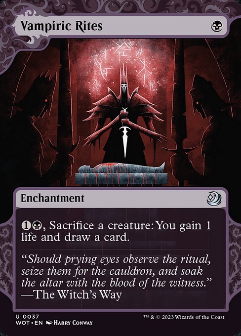 Vampiric Rites - Wilds of Eldraine: Enchanting Tales () #37 [Foil] [Foil]
