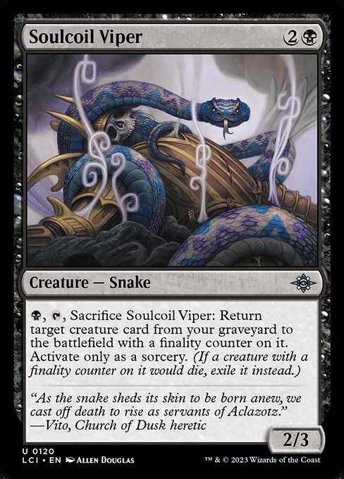 Soulcoil Viper - The Lost Caverns of Ixalan (lci) #120 [Foil] [Foil]
