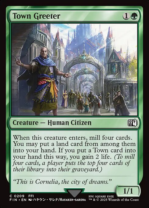 Town Greeter - Final Fantasy (FIN) #209 [Foil] [Foil]
