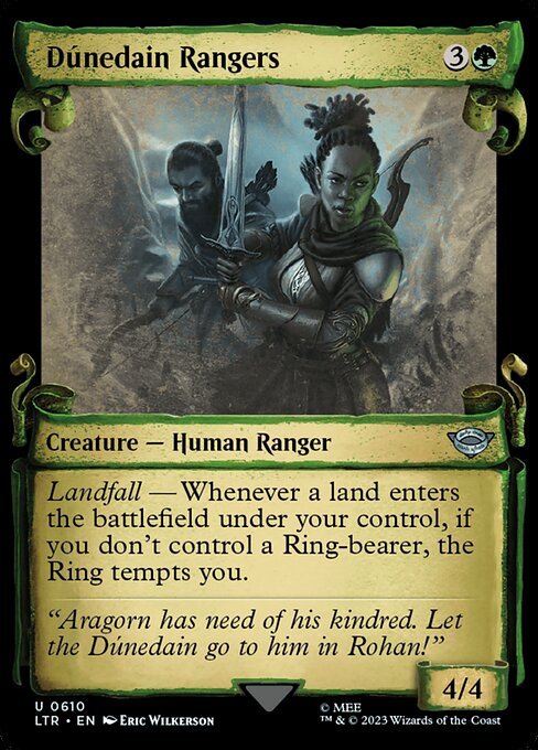 Dúnedain Rangers - The Lord of the Rings: Tales of Middle-earth (ltr) #610 [Foil] [Foil]