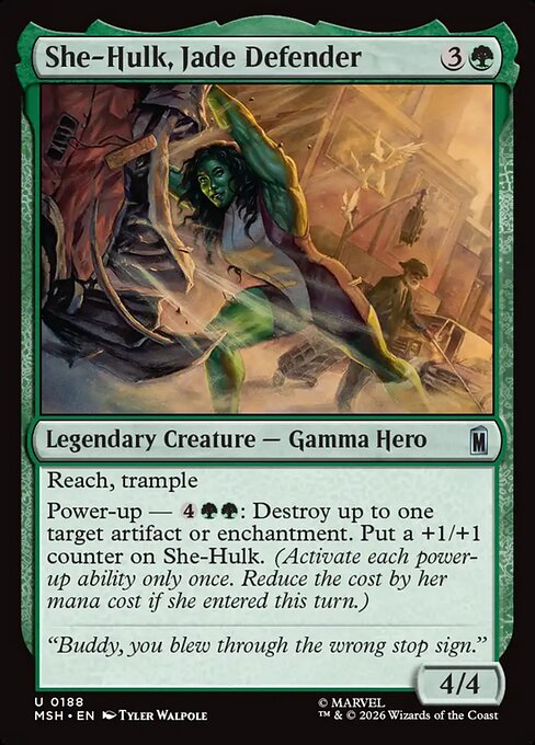She-Hulk, Jade Defender - Marvel Super Heroes () #188 [Foil] [Foil]
