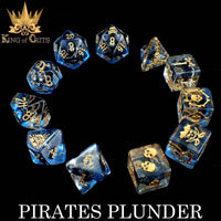 DNDDICEWHOLESALE.COM - Pirates Plunder - 11 Dice Set