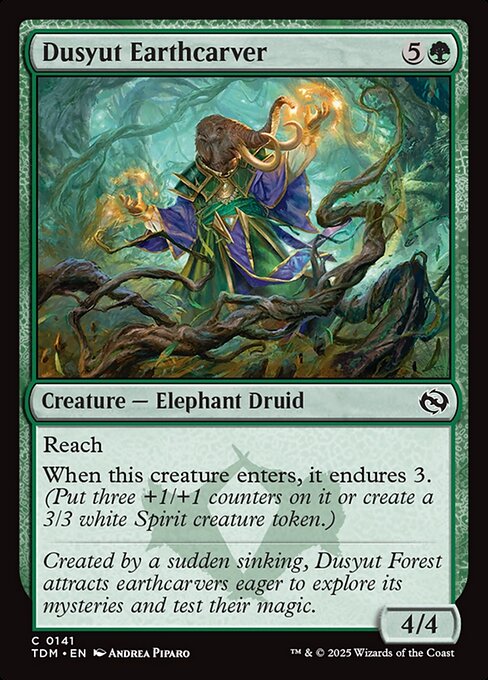 Dusyut Earthcarver - Tarkir: Dragonstorm (TDM) #141 [Foil] [Foil]