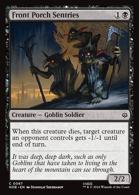 Front Porch Sentries - The Hobbit (HOB) #67 [Foil] [Foil]