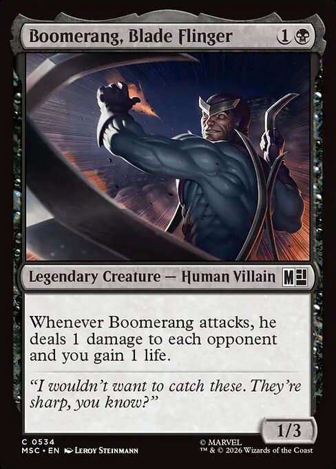 Boomerang, Blade Flinger - Marvel Super Heroes Commander () #534