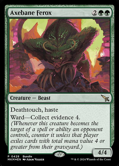 Axebane Ferox - Murders at Karlov Manor (MKM) #428 [Foil] [Foil]
