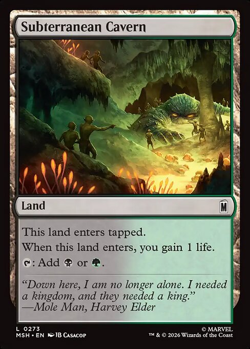 Subterranean Cavern - Marvel Super Heroes () #273 [Foil] [Foil]