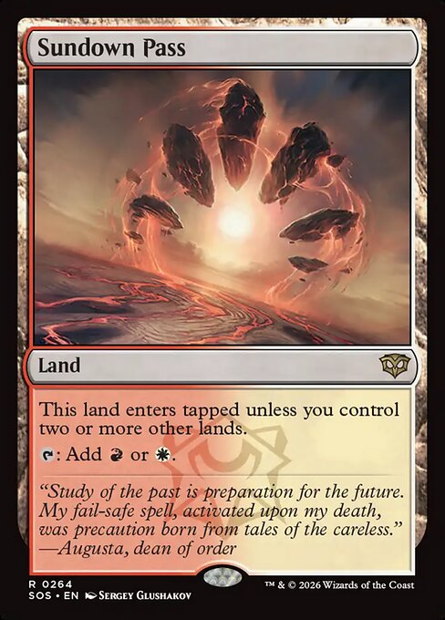Sundown Pass - Secrets of Strixhaven (SOS) #264 [Foil] [Foil]