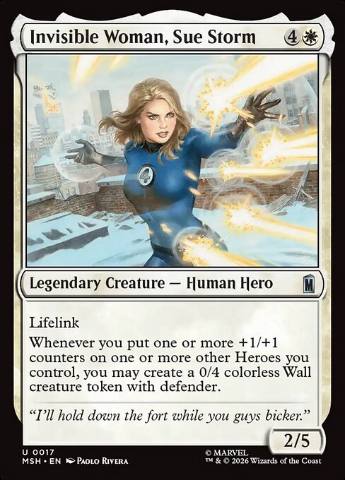 Invisible Woman, Sue Storm - Marvel Super Heroes () #17 [Foil] [Foil]