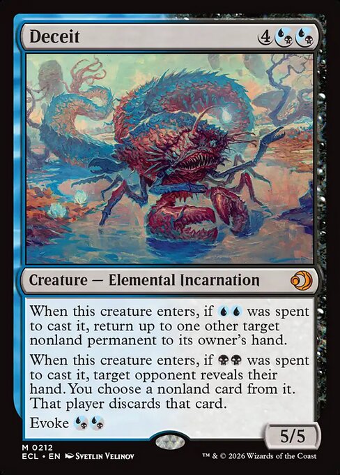 Deceit - Lorwyn Eclipsed (ECL) #212 [Foil]