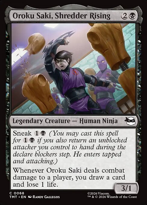Oroku Saki, Shredder Rising - Teenage Mutant Ninja Turtles () #68 [Foil] [Foil]