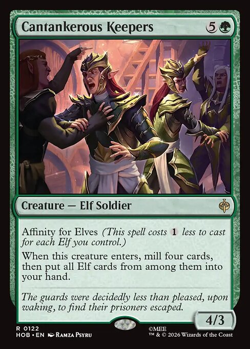 Cantankerous Keepers - The Hobbit (hob) #122 [Foil] [Foil]