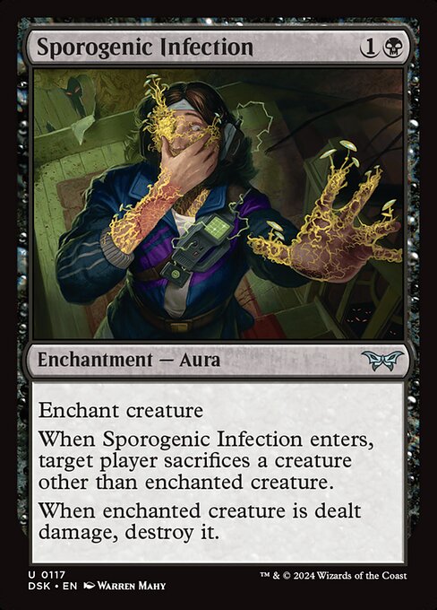 Sporogenic Infection - Duskmourn: House of Horror (dsk) #117 [Foil] [Foil]