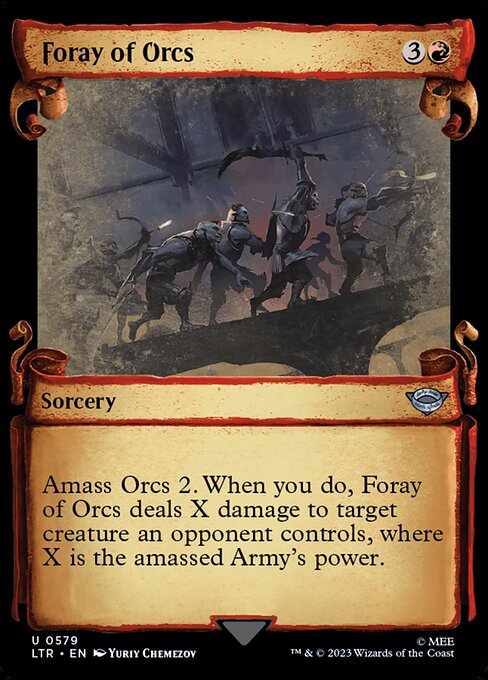Foray of Orcs - The Lord of the Rings: Tales of Middle-earth (ltr) #579 [Foil] [Foil]