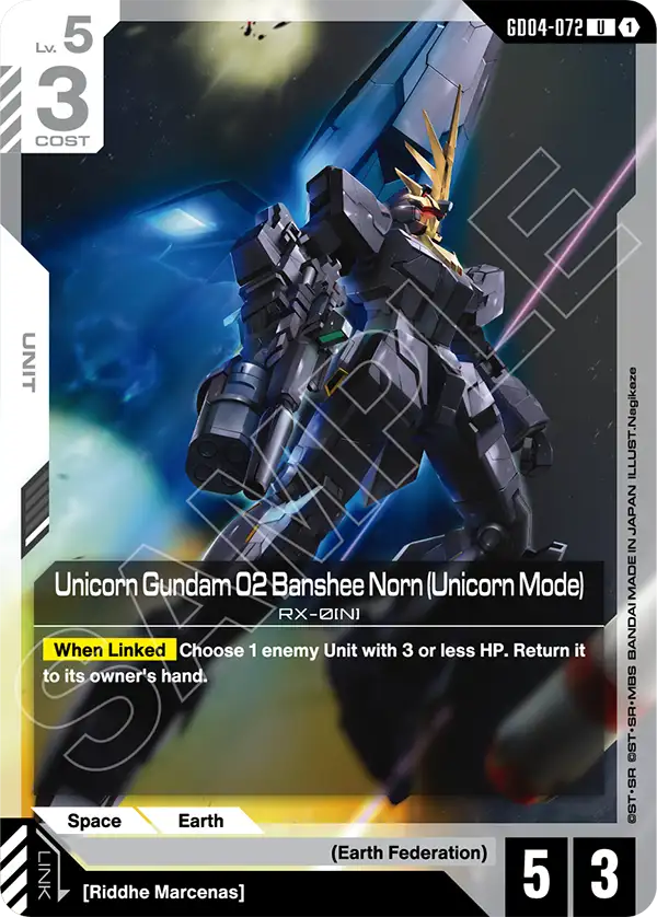Unicorn Gundam 02 Banshee Norn (Unicorn Mode) - Phantom Aria (GD04-072) #072