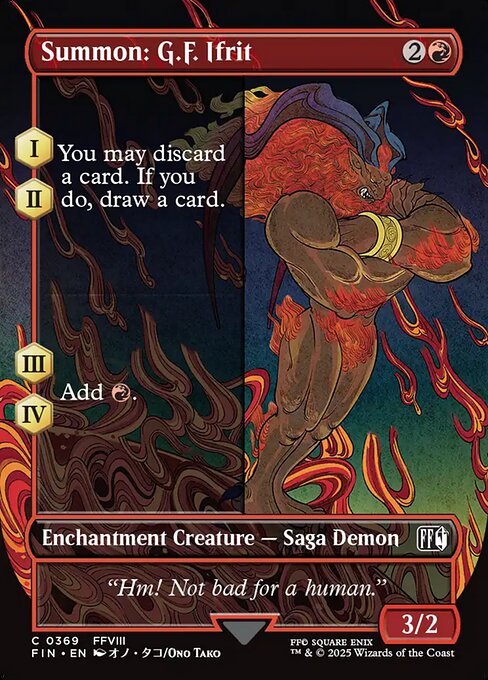 Summon: G.F. Ifrit - Final Fantasy (FIN) #369 [Foil] [Foil]