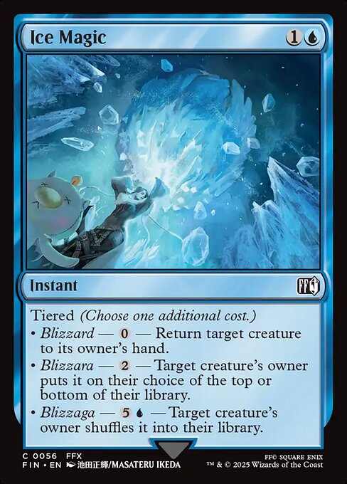 Ice Magic - Final Fantasy (FIN) #56 [Foil] [Foil]