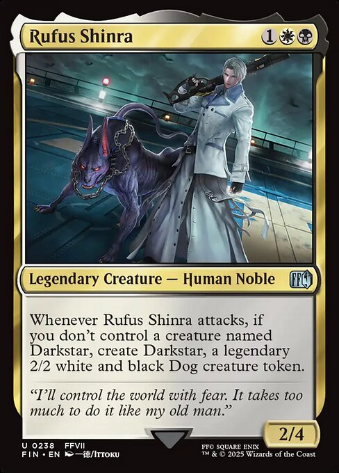Rufus Shinra - Final Fantasy (FIN) #238 [Foil] [Foil]