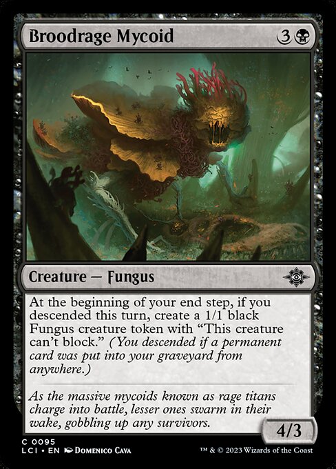 Broodrage Mycoid - The Lost Caverns of Ixalan (lci) #95 [Foil] [Foil]