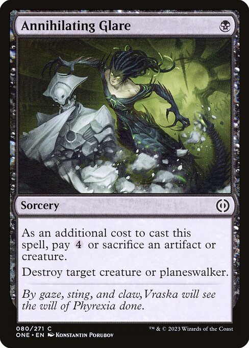 Annihilating Glare - Phyrexia: All Will Be One () #80