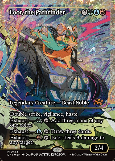 Loot, the Pathfinder - Aetherdrift (DFT) #414 [Foil] [Foil]
