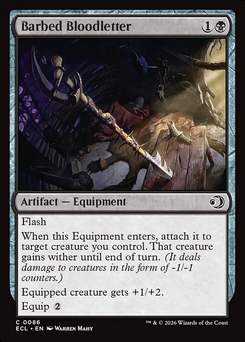 Barbed Bloodletter - Lorwyn Eclipsed (ecl) #86 [Foil] [Foil]