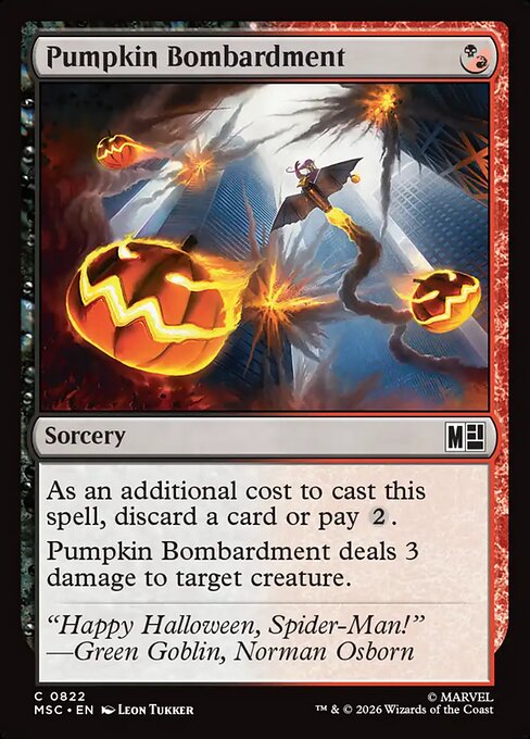 Pumpkin Bombardment - Marvel Super Heroes Commander (MSC) #822 [Foil] [Foil]