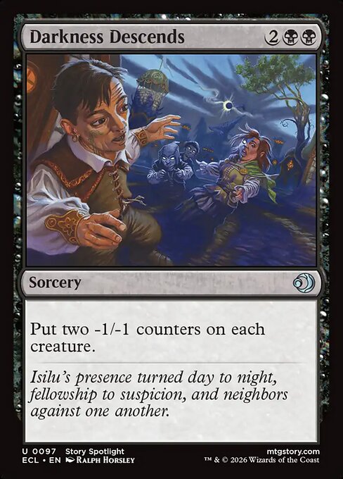 Darkness Descends - Lorwyn Eclipsed (ecl) #97 [Foil] [Foil]