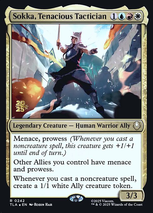 Sokka, Tenacious Tactician - Avatar: The Last Airbender Promos (PTLA) #242s [Foil] [Foil]
